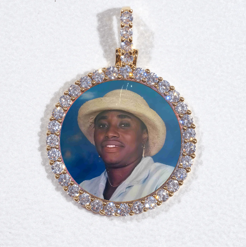 3D CIRCLE CUSTOM PICTURE PENDANT SMALL SIZE
