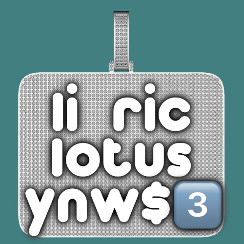 CUSTOM LETTER NECKLACE 3D BIG SQUARE