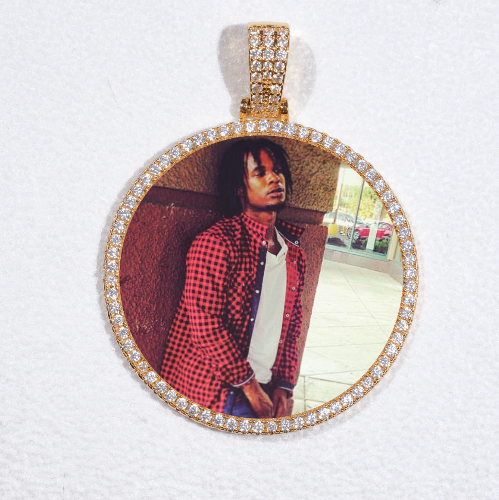 MEDIUM 3D CIRCLE CUSTOM PICTURE PENDANT