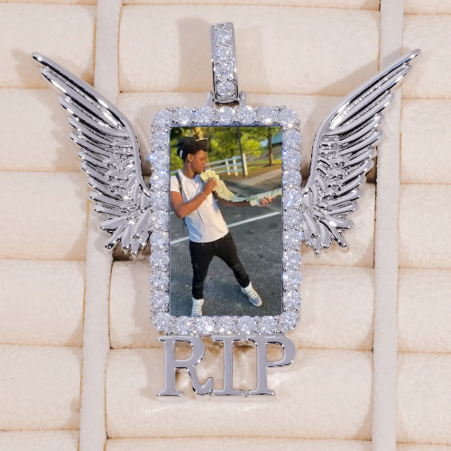 RIP WING 3D CUSTOM PICTURE PENDANT