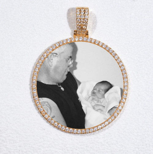 MEDIUM 3D CIRCLE CUSTOM PICTURE PENDANT