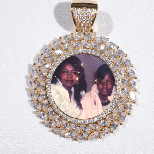 Large 3D Wheat Ear Custom Picture Pendant