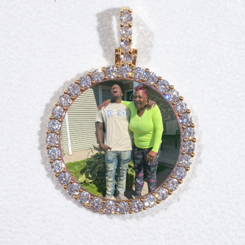 3D CIRCLE CUSTOM PICTURE PENDANT SMALL SIZE