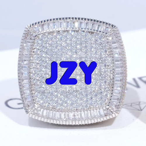 CUSTOM LETTER 3D ICED RING