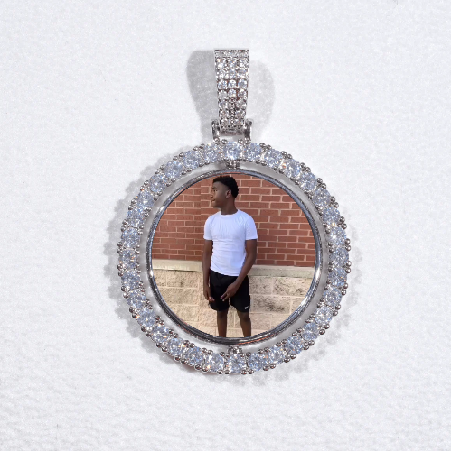 3D Spinning 2-Faced Custom Picture Pendant