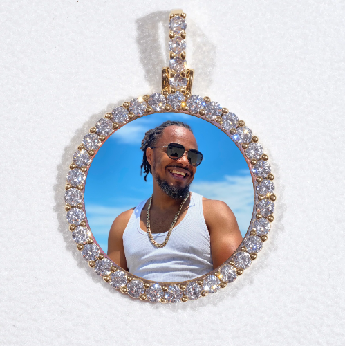 3D CIRCLE CUSTOM PICTURE PENDANT SMALL SIZE
