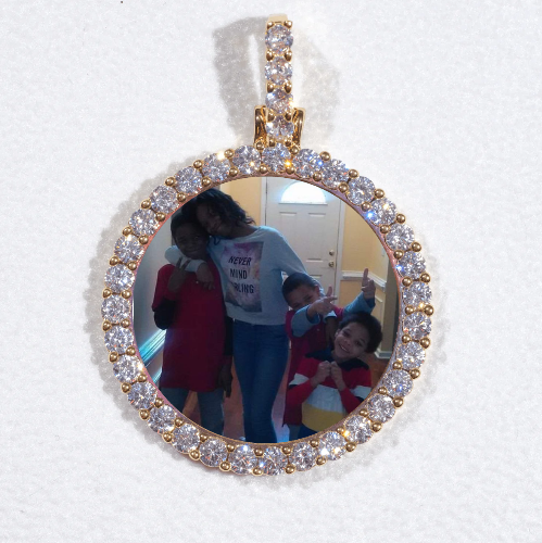 3D CIRCLE CUSTOM PICTURE PENDANT SMALL SIZE
