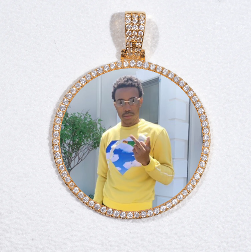 MEDIUM 3D CIRCLE CUSTOM PICTURE PENDANT