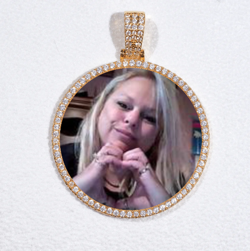 MEDIUM 3D CIRCLE CUSTOM PICTURE PENDANT