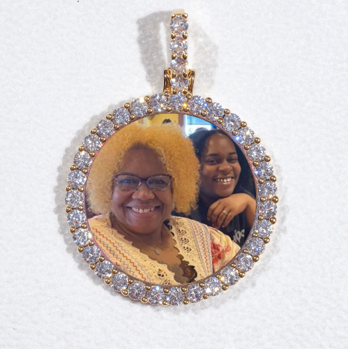 3D CIRCLE CUSTOM PICTURE PENDANT SMALL SIZE