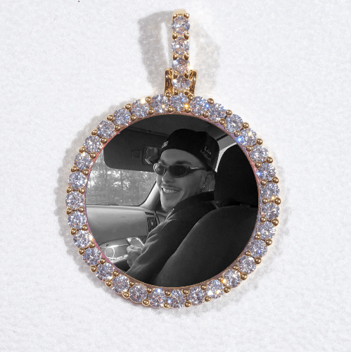 3D CIRCLE CUSTOM PICTURE PENDANT SMALL SIZE