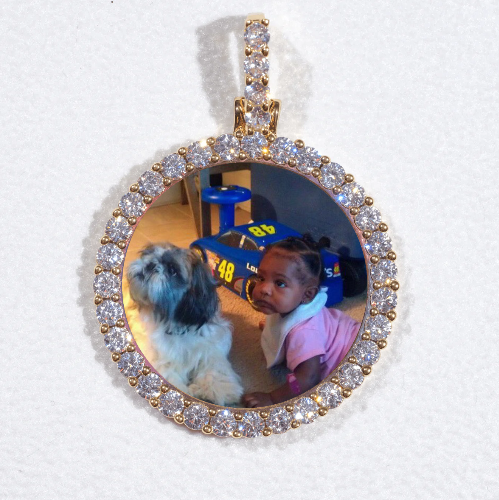 3D CIRCLE CUSTOM PICTURE PENDANT SMALL SIZE