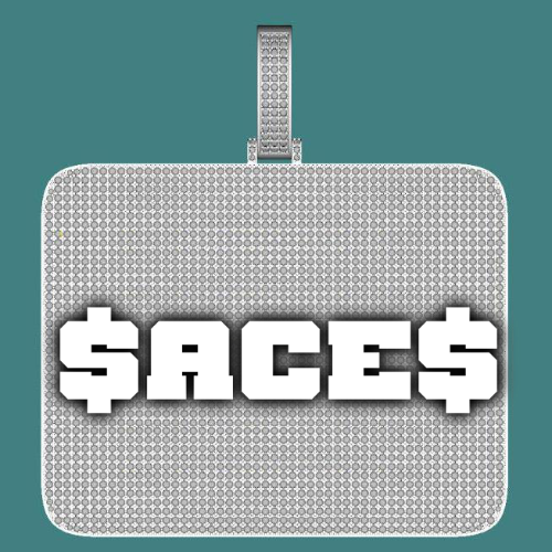 CUSTOM LETTER NECKLACE 3D BIG SQUARE