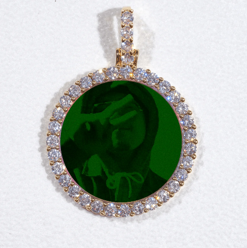 3D CIRCLE CUSTOM PICTURE PENDANT SMALL SIZE