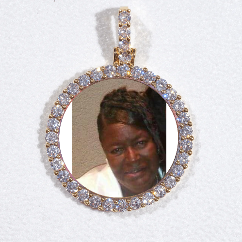 3D CIRCLE CUSTOM PICTURE PENDANT SMALL SIZE