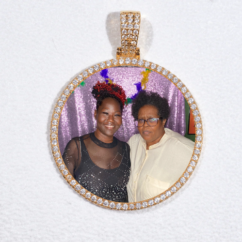 MEDIUM 3D CIRCLE CUSTOM PICTURE PENDANT