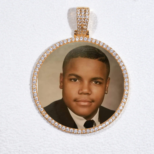MEDIUM 3D CIRCLE CUSTOM PICTURE PENDANT
