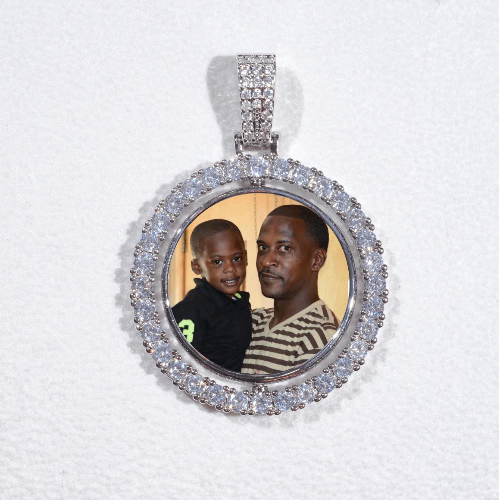 3D Spinning 2-Faced Custom Picture Pendant