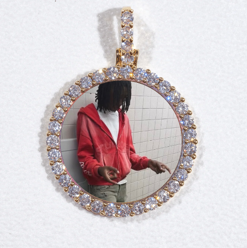 3D CIRCLE CUSTOM PICTURE PENDANT SMALL SIZE