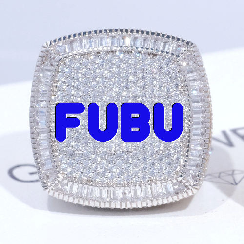 CUSTOM LETTER 3D ICED RING