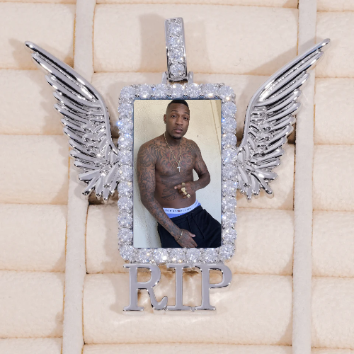 RIP WING 3D CUSTOM PICTURE PENDANT