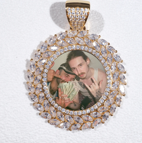 Large 3D Wheat Ear Custom Picture Pendant