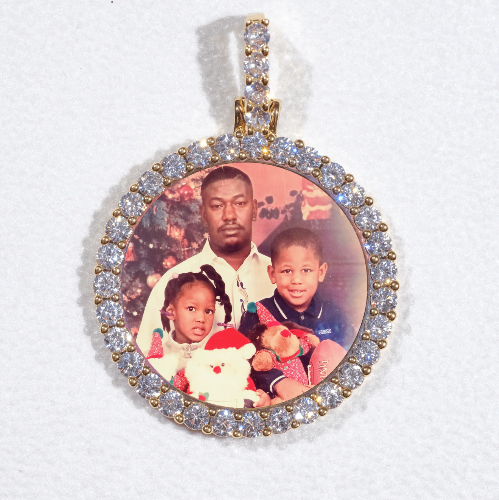 3D CIRCLE CUSTOM PICTURE PENDANT SMALL SIZE