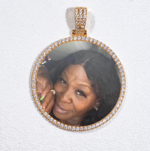 MEDIUM 3D CIRCLE CUSTOM PICTURE PENDANT