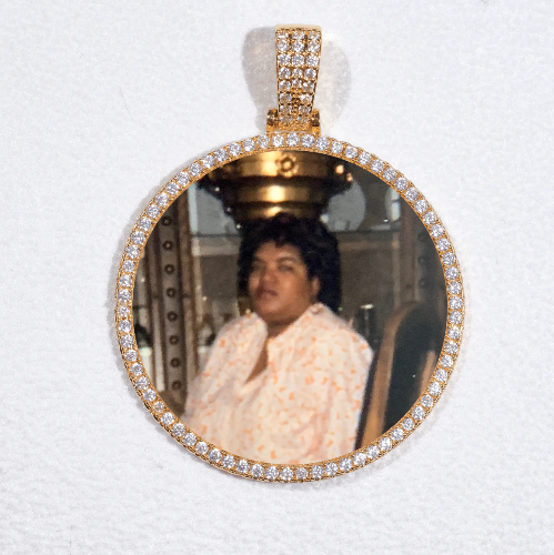 MEDIUM 3D CIRCLE CUSTOM PICTURE PENDANT