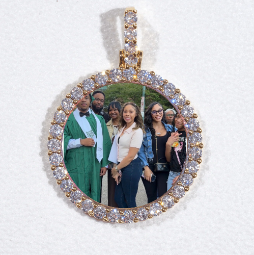 3D CIRCLE CUSTOM PICTURE PENDANT SMALL SIZE