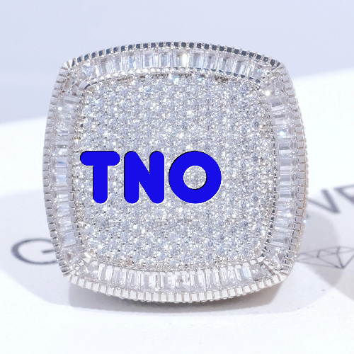 CUSTOM LETTER 3D ICED RING