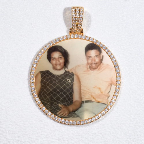 MEDIUM 3D CIRCLE CUSTOM PICTURE PENDANT