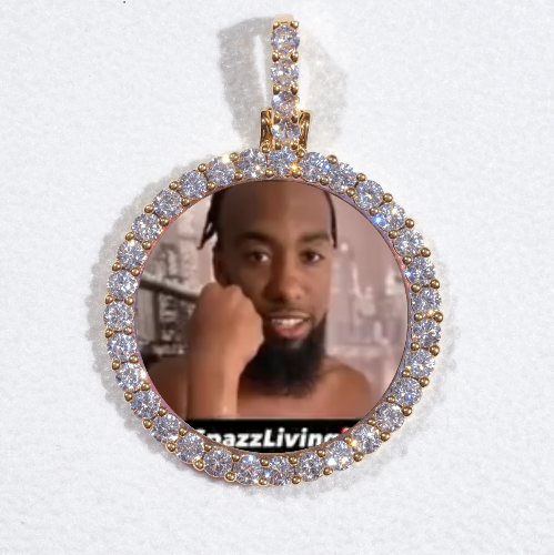 3D CIRCLE CUSTOM PICTURE PENDANT SMALL SIZE