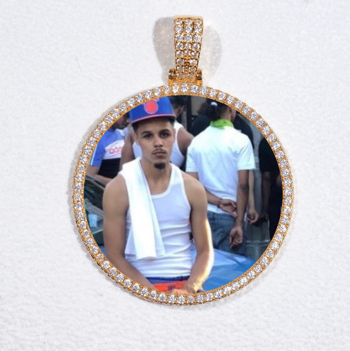 MEDIUM 3D CIRCLE CUSTOM PICTURE PENDANT