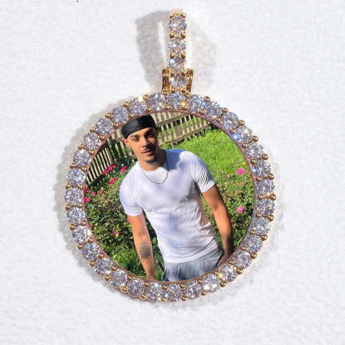 3D CIRCLE CUSTOM PICTURE PENDANT SMALL SIZE