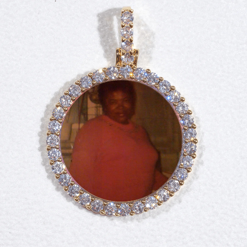 3D CIRCLE CUSTOM PICTURE PENDANT SMALL SIZE