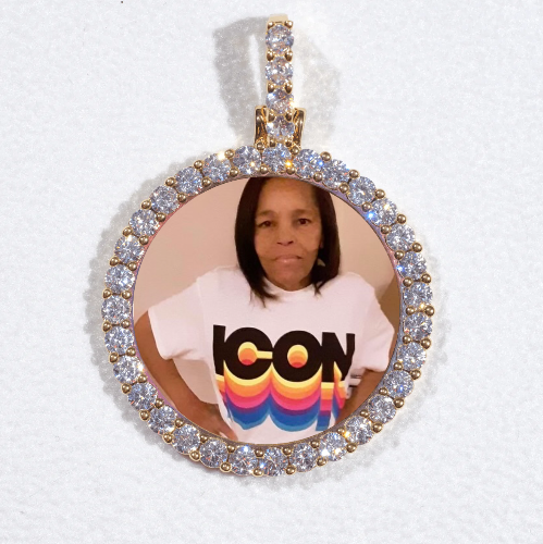 3D CIRCLE CUSTOM PICTURE PENDANT SMALL SIZE