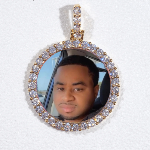 3D CIRCLE CUSTOM PICTURE PENDANT SMALL SIZE