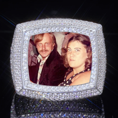 3D CUSTOM PICTURE ICED RING
