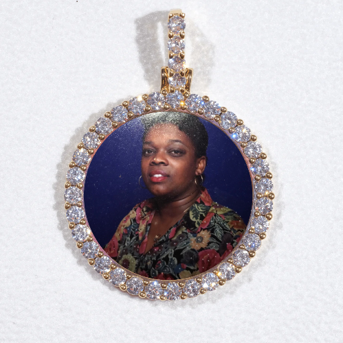 3D CIRCLE CUSTOM PICTURE PENDANT SMALL SIZE