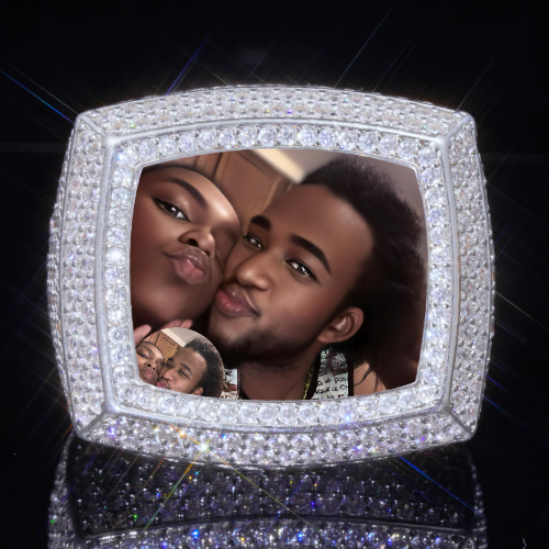 3D CUSTOM PICTURE ICED RING
