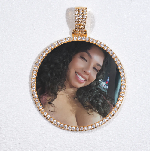 MEDIUM 3D CIRCLE CUSTOM PICTURE PENDANT