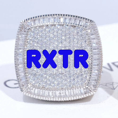 CUSTOM LETTER 3D ICED RING