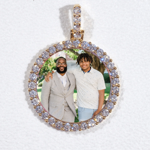 3D CIRCLE CUSTOM PICTURE PENDANT SMALL SIZE