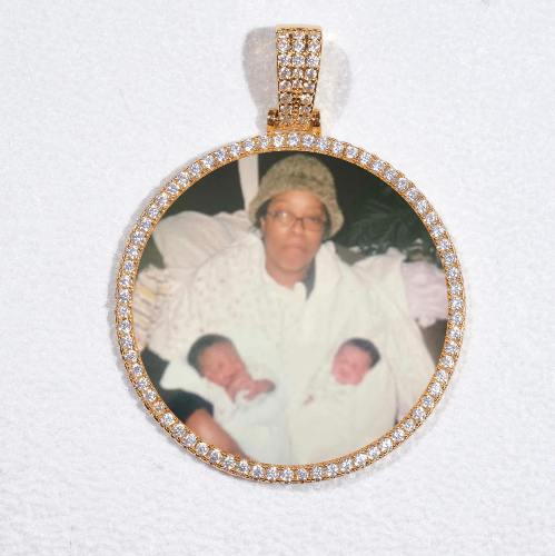 MEDIUM 3D CIRCLE CUSTOM PICTURE PENDANT