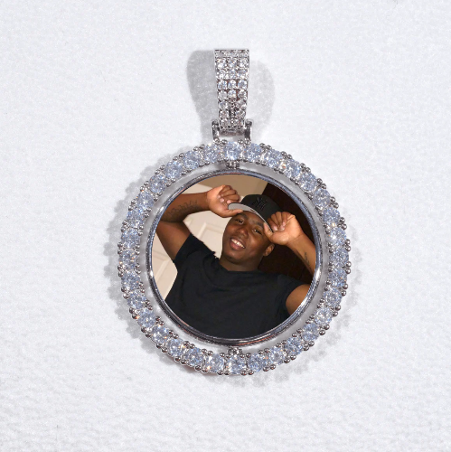 3D Spinning 2-Faced Custom Picture Pendant
