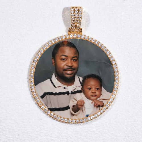 MEDIUM 3D CIRCLE CUSTOM PICTURE PENDANT