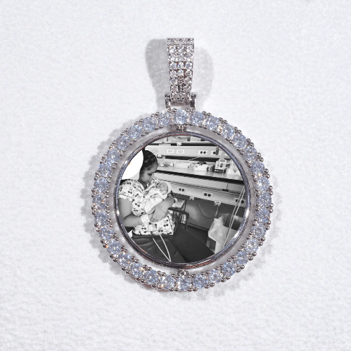 3D Spinning 2-Faced Custom Picture Pendant