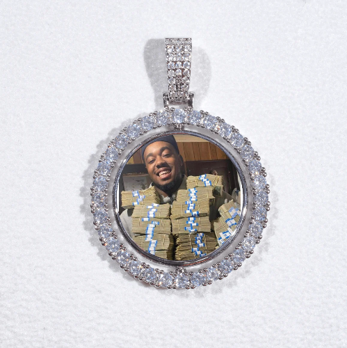 3D Spinning 2-Faced Custom Picture Pendant