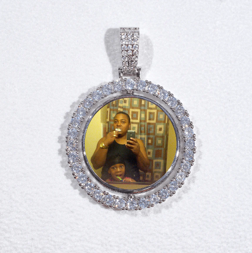 3D Spinning 2-Faced Custom Picture Pendant